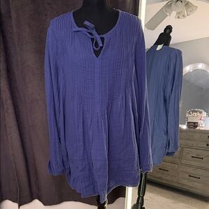 Free People Blue Tunic